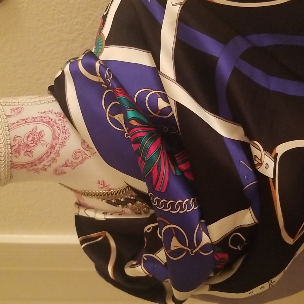 100% silk scarf
